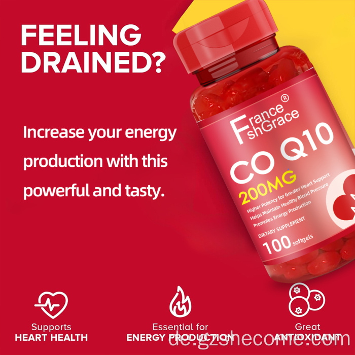 Coq10-Kapseln stärken das Immunsystem für Erwachsene